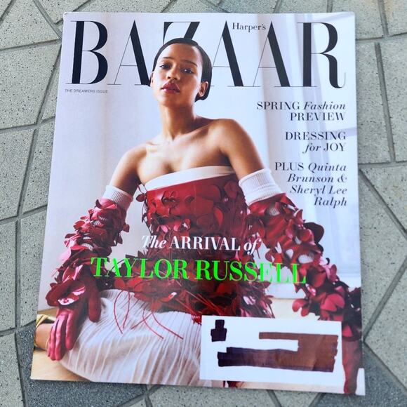 Harpers Bazaar Magazine Taylor Russell The Dreamers Issue Fashion Periodical - Picture 1 of 5